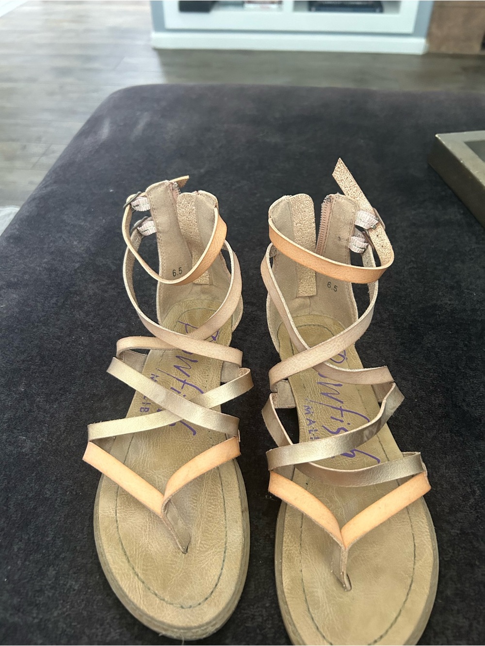 Blowfish Strappy Sandals in Rose Gold - Women's